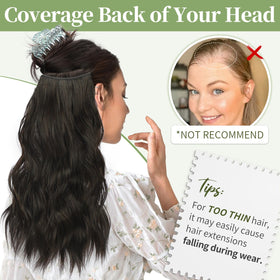 KooKaStyle hair extensions showing the invisible wire