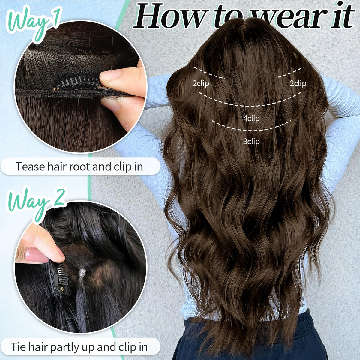 KooKaStyle hair extensions styled with natural hair