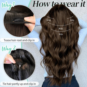 KooKaStyle hair extensions styled with natural hair