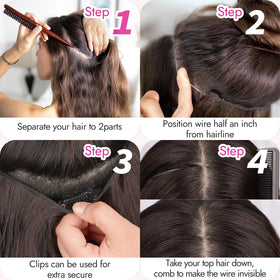 KooKaStyle hair extensions with care tips displayed