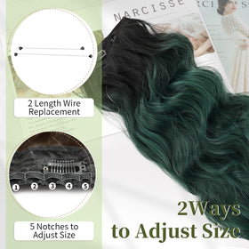 KooKaStyle Hair Extensions with clips and fishing wire