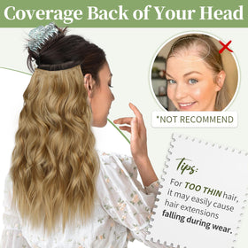 KooKaStyle Wavy Hair Extensions Honey Blonde on a mannequin