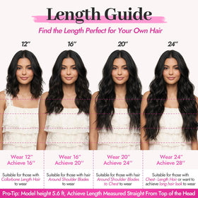 KooKaStyle Wavy Invisible Wire Hair Extensions 16 inch Rich Medium Brown lifestyle scene