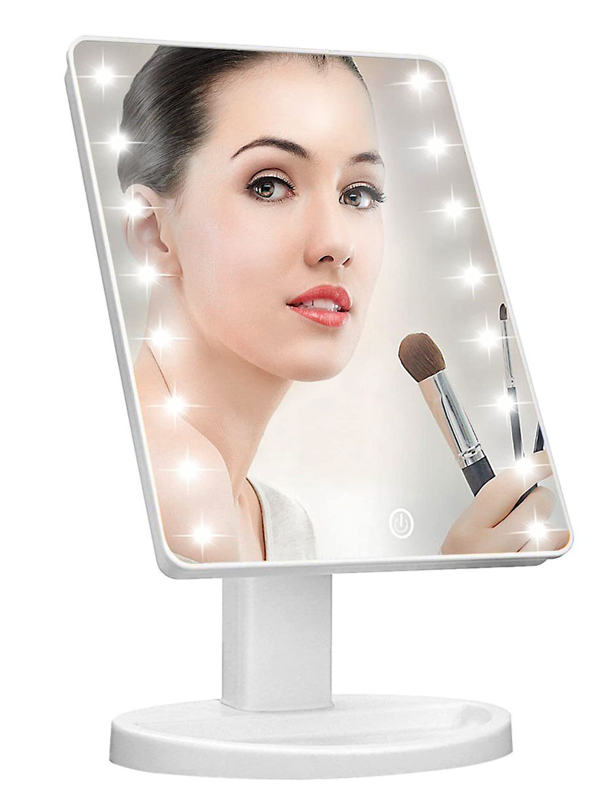 KOOKIN Lighted Makeup Mirror front view with LED lights