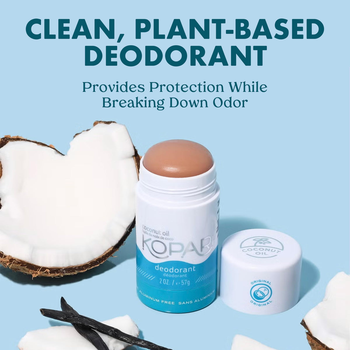 Kopari Coconut Deodorant showing smooth application texture