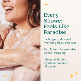 Kopari Jumbo Coconut Hydrating Body Wash texture close-up