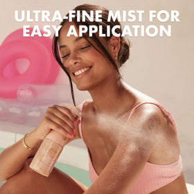 Kopari Rose Gold Sunglaze Sheer Body Mist SPF 42 lifestyle scene