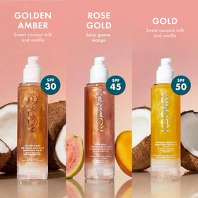 Kopari Sun Shield Body Glow SPF 45 with macadamia and hibiscus oils