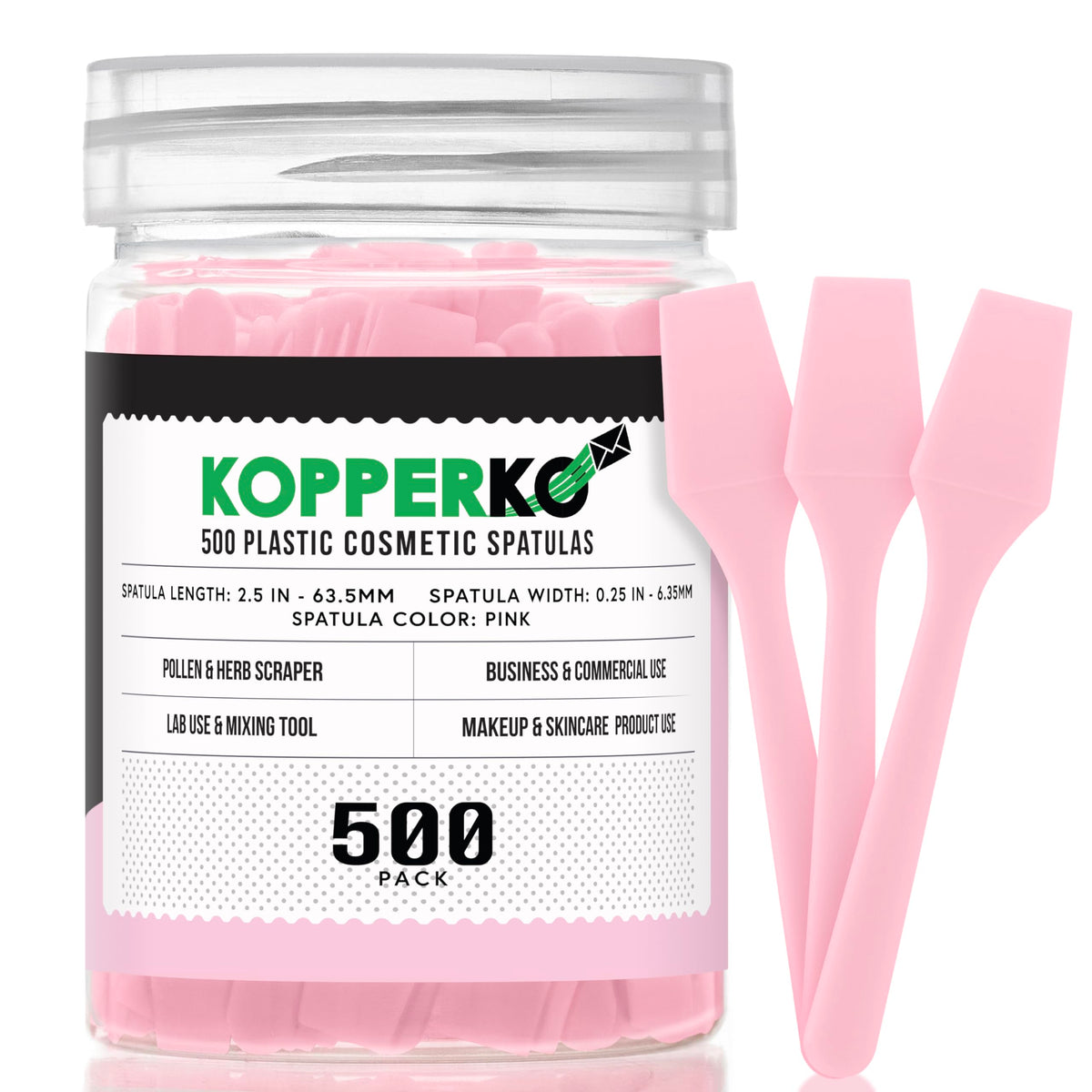 Kopperko Mini Face Cream Spatula 500 Pack front view
