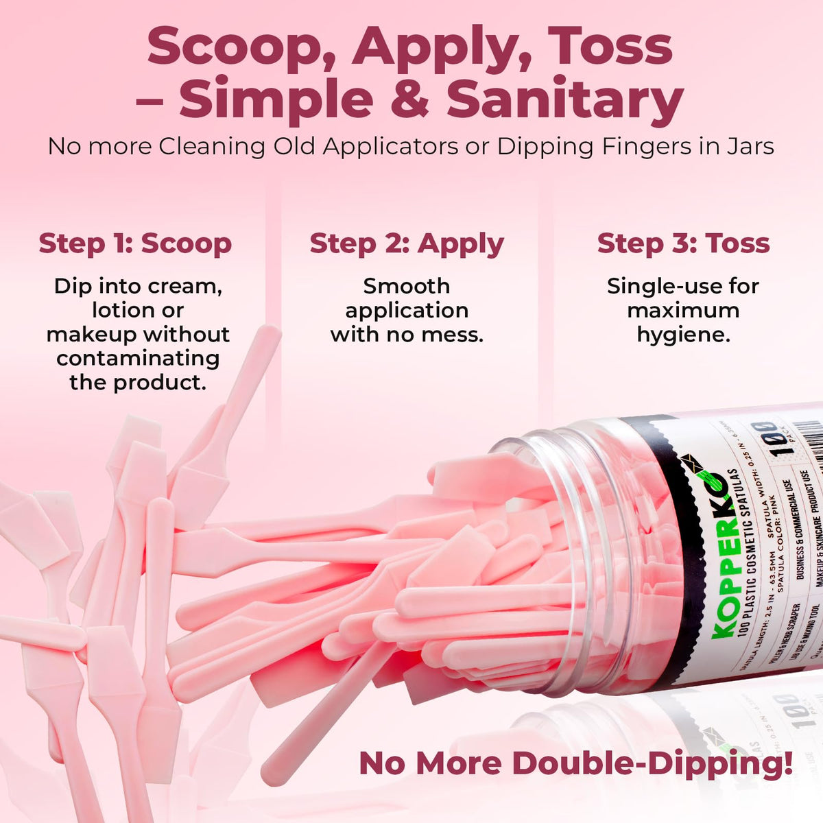 Kopperko Mini Face Cream Spatula for DIY skincare