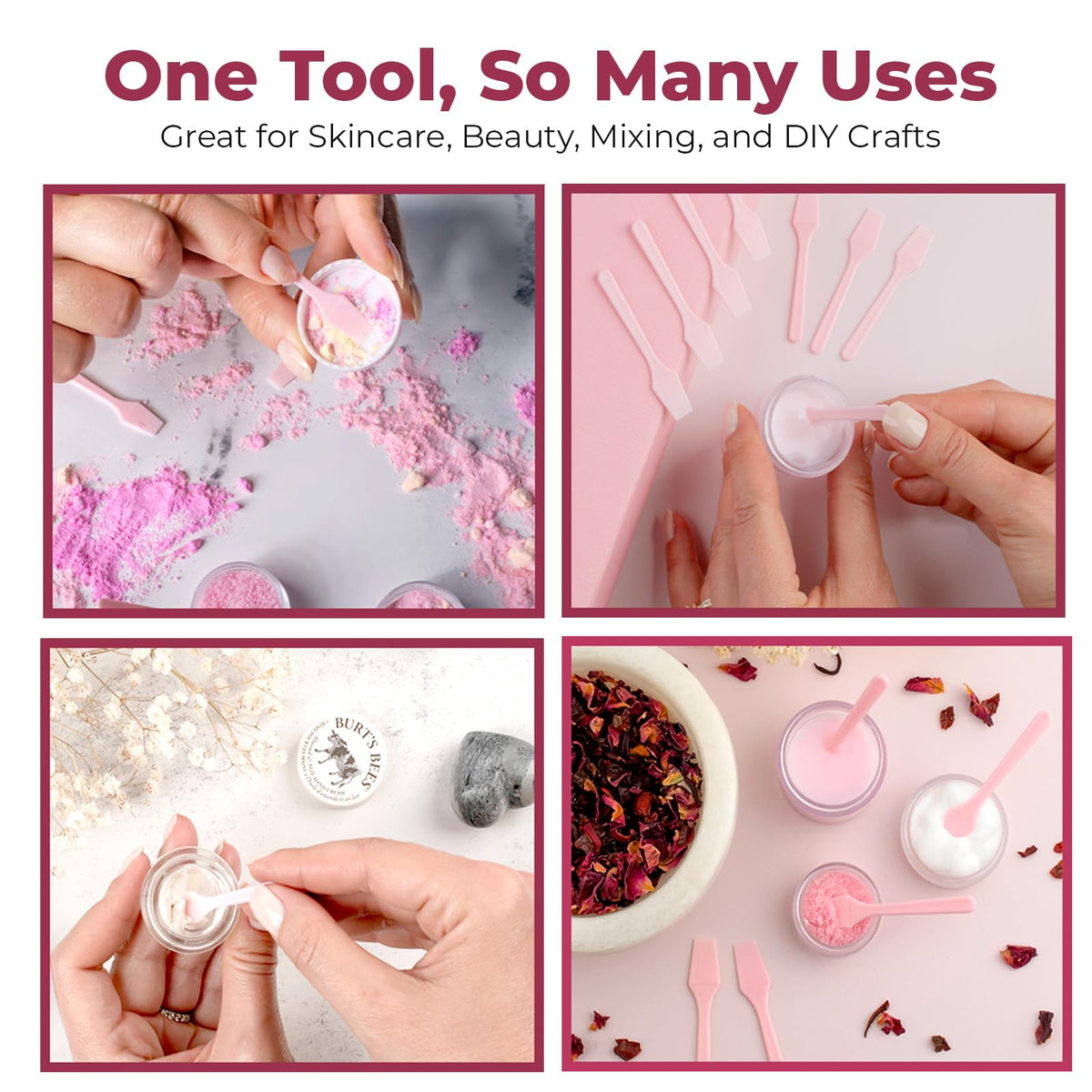Kopperko Mini Face Cream Spatula in a makeup kit