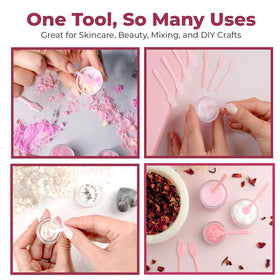 Kopperko Mini Face Cream Spatula in a makeup kit