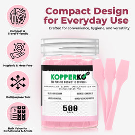 Kopperko Mini Face Cream Spatula pink colour close-up
