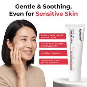 Koriderm Time Reverse Cream ingredients list on packaging