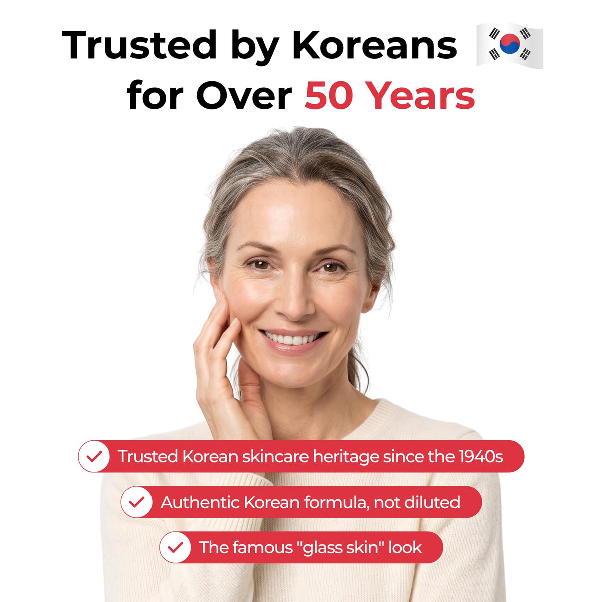 Koriderm Time Reverse Cream with other Korean skincare products