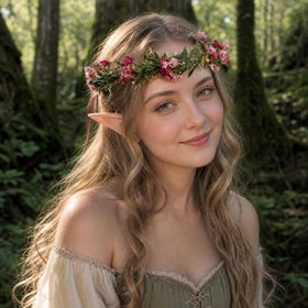 KorViSHOW Flower Crown side view showcasing floral arrangement