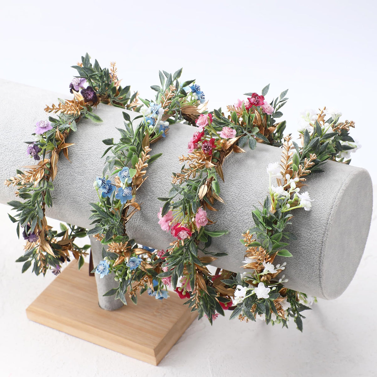KorViSHOW Flower Crown worn during a photo shoot