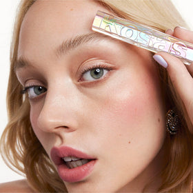Kosas Air Brow Tinted Eyebrow Gel clear texture close-up