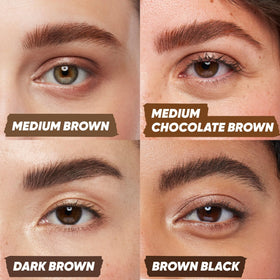 Kosas Air Brow Tinted Eyebrow Gel Dark Brown applicator close-up