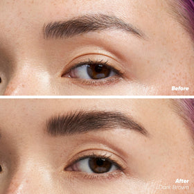 Kosas Air Brow Tinted Eyebrow Gel Dark Brown back view
