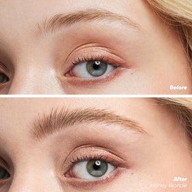 Kosas Air Brow Tinted Eyebrow Gel Honey Blonde applicator close-up