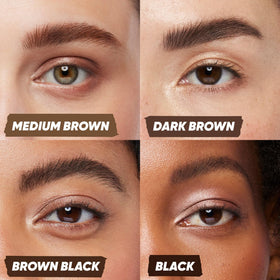 Kosas Air Brow Tinted Eyebrow Gel on a makeup table