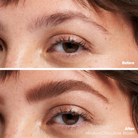 Kosas Air Brow Tinted Eyebrow Gel packaging with applicator