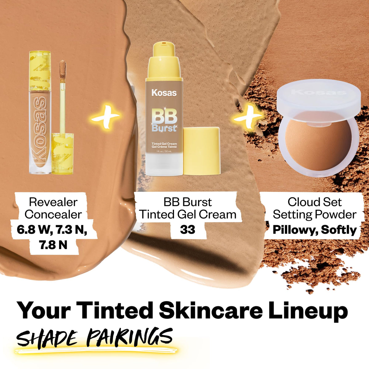 Kosas BB Burst Hydrating Tinted Face Gel Cream in a makeup routine