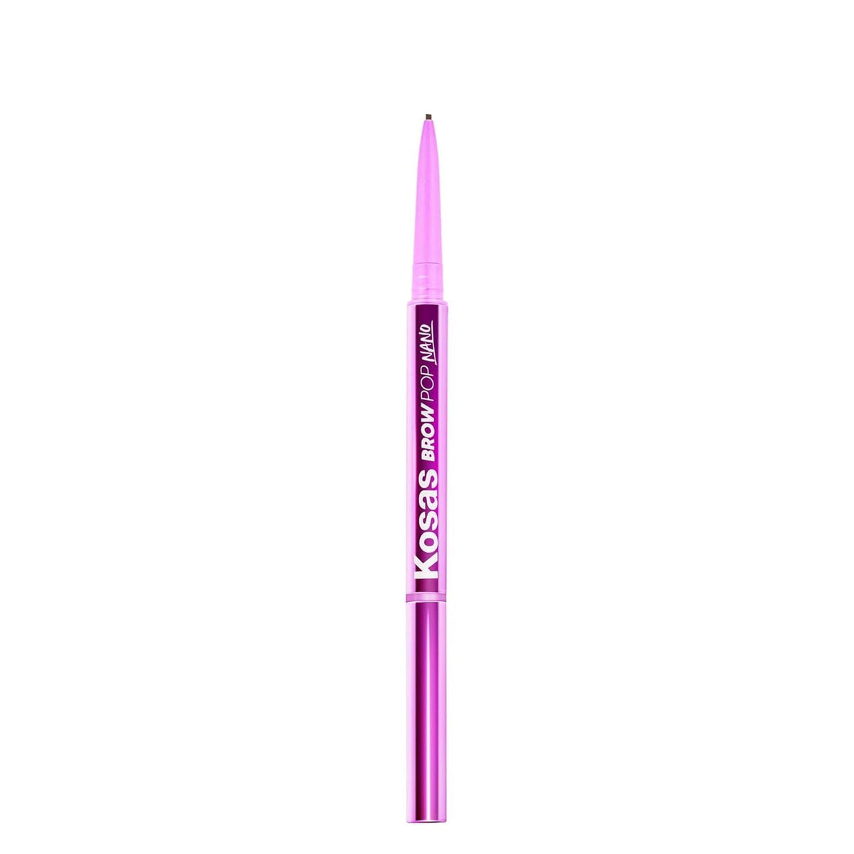 Kosas Brow Pop Nano Dark Brown eyebrow pencil front view