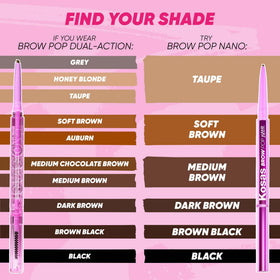 Kosas Brow Pop Nano Dark Brown packaging