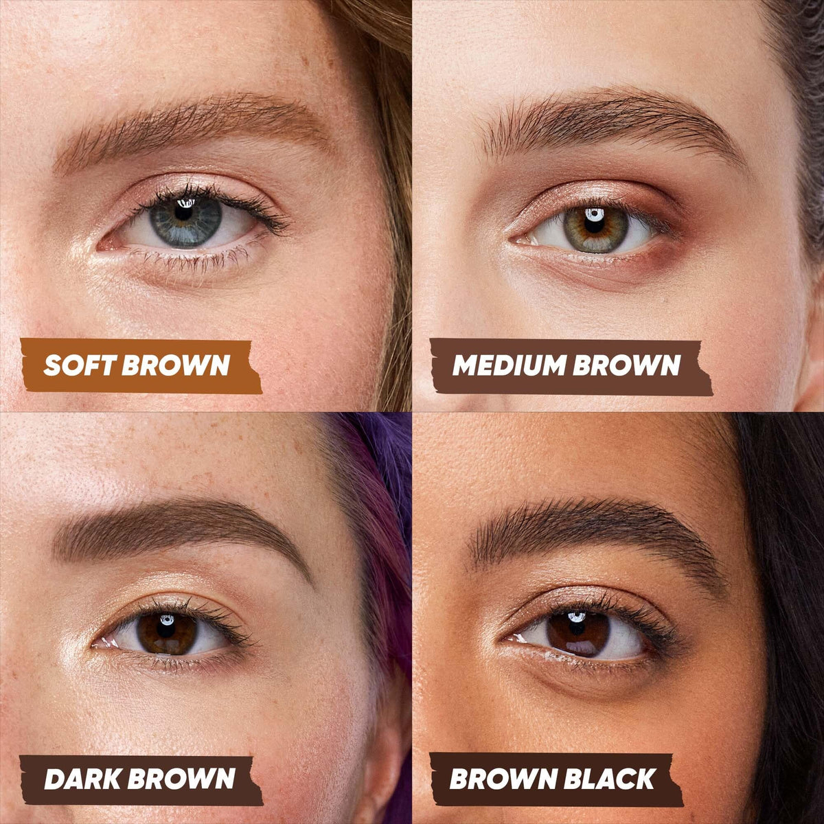 Kosas Brow Pop Nano Dark Brown pencil with spoolie