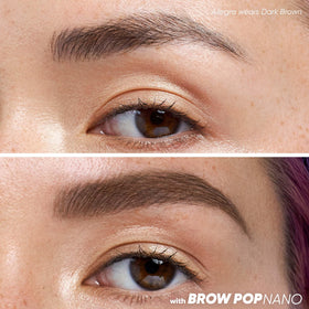 Kosas Brow Pop Nano Dark Brown precision tip close-up