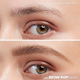 Kosas Brow Pop Nano Ultra-Fine Eyebrow Pencil showing 1mm precision tip