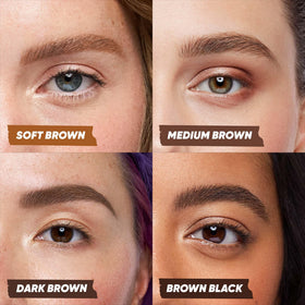 Kosas Brow Pop Nano Ultra-Fine Eyebrow Pencil with built-in spoolie brush