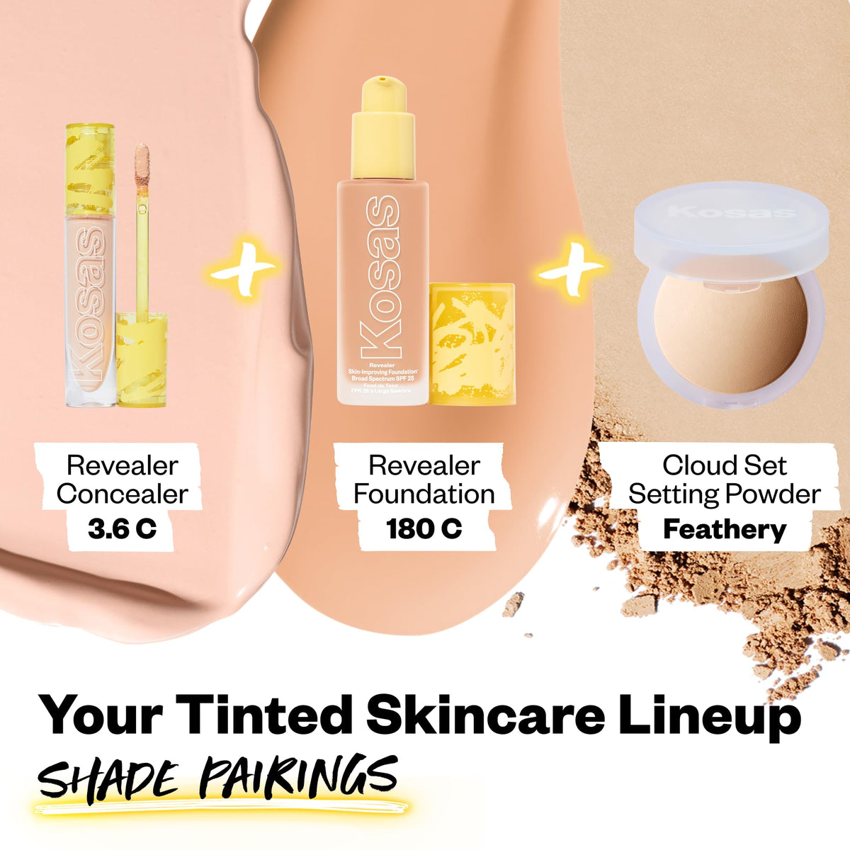 Kosas concealer blended on skin