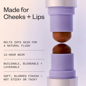 Kosas Impressionist Multistick applied on lips