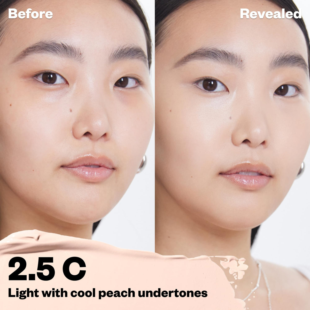 Kosas Revealer Concealer 2.5 C swatch on skin