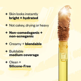 Kosas Revealer Medium Coverage Hydrating Concealer 04 N with makeup brushes