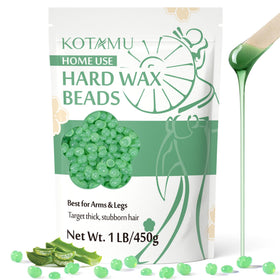 KOTAMU Aloe Vera Hard Waxing Beads 1 lb packaging front view