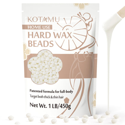 KOTAMU Unscented Hard Wax Beads 1 lb front view
