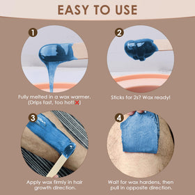 KOTAMU Wax Beads in home waxing setup