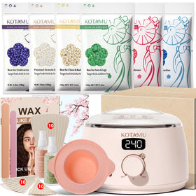 KOTAMU Wax Warmer digital waxing kit front view in pink