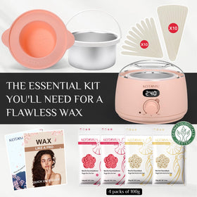 KOTAMU wax warmer in use for hair removal