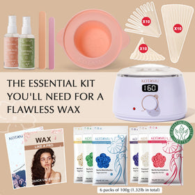 KOTAMU Waxing Kit digital display showing temperature