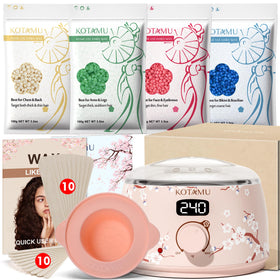 KOTAMU Waxing Kit front view with digital wax warmer