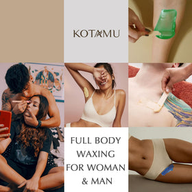 KOTAMU Waxing Kit showing wax consistency