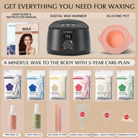 KOTAMU Waxing Kit silicone pot and spatulas