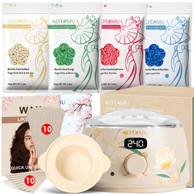 KOTAMU Waxing Kit with digital wax warmer front view