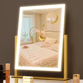 Kotdning LED makeup mirror front view with lights