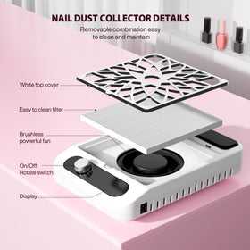 Kouzitop Nail Dust Collector in use during a manicure session